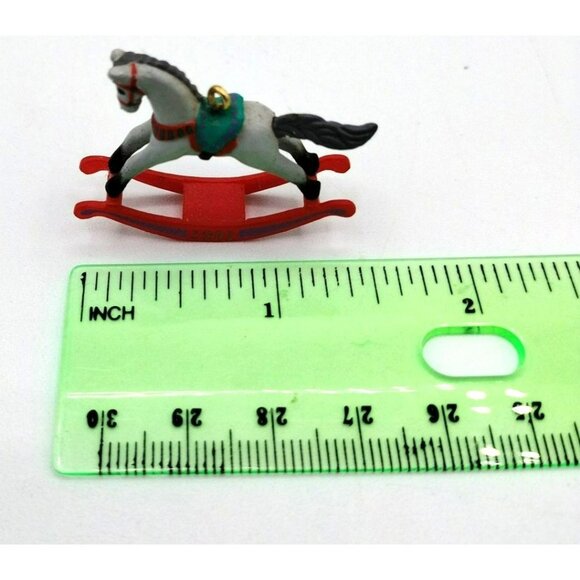 Rocking Horse Memories Ornament Hallmark Keepsake 1991 Vintage Christmas - Picture 4 of 10